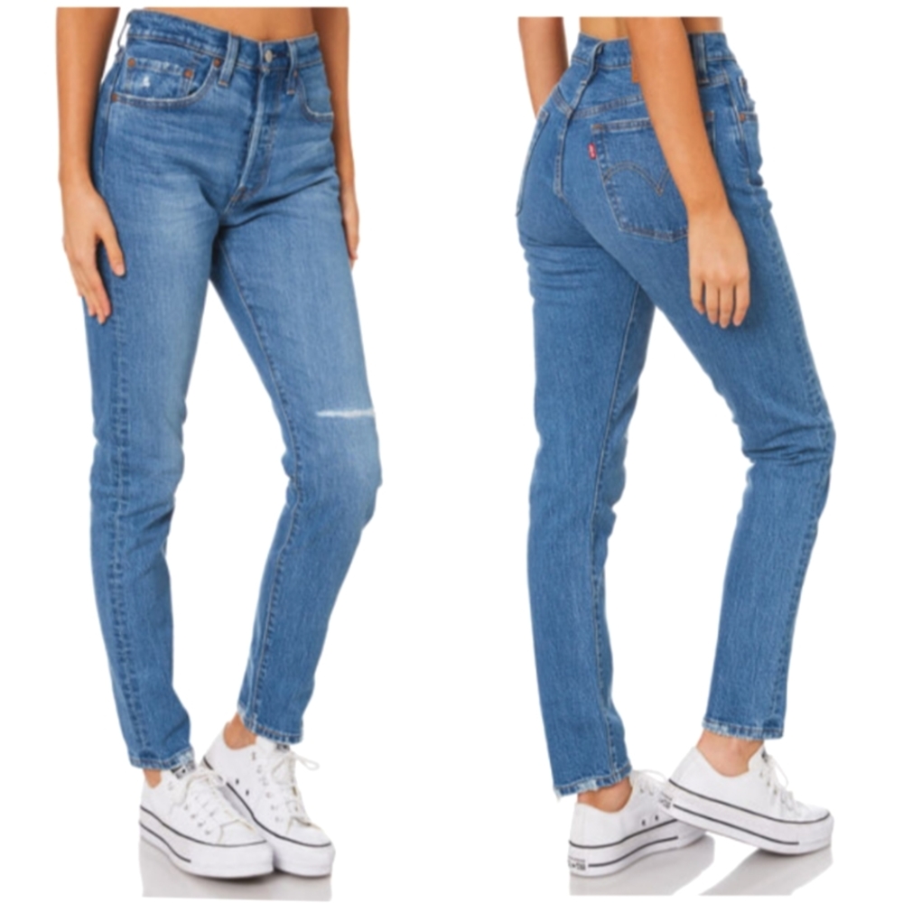 NEW Levi's 501 Skinny High Waist Jeans - Picture 5 of 11